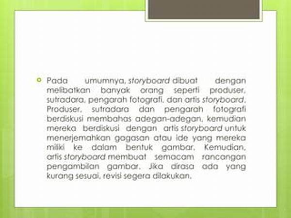 Menyusun Storyboard Adegan Bergerak