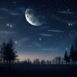 Pemandangan Malam Penuh Bintang