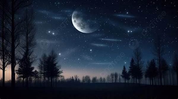 Pemandangan Malam Penuh Bintang
