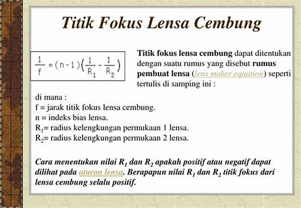 Teknik Mengendalikan Fokus Lensa