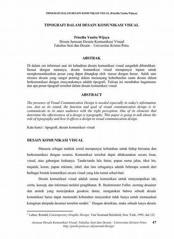 Tipografi Dalam Komunikasi Visual