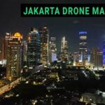 Keindahan Malam Dengan Drone Bersinar