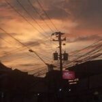 Langit Jingga Menyala Di Ufuk