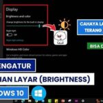 Langkah Menyesuaikan Kontras Sendiri.