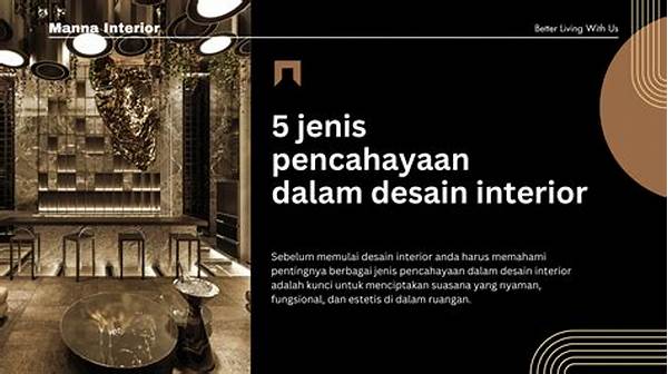Pencahayaan Dalam Desain Interior