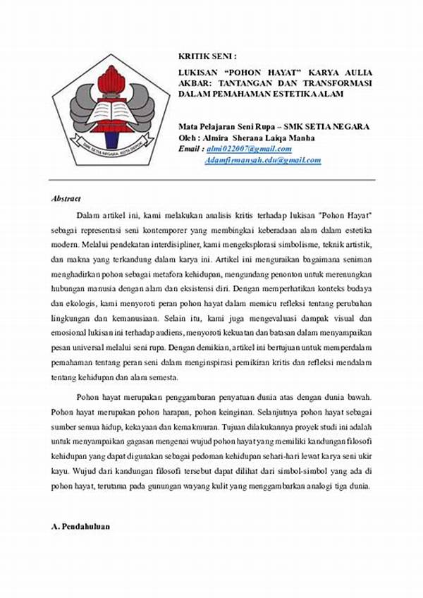 Estetika Alam Dalam Seni Modern