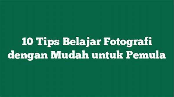 Fotografi Ganda Mudah Untuk Pemula