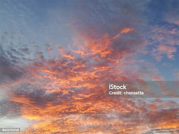 Langit Berwarna Emas Saat Senja