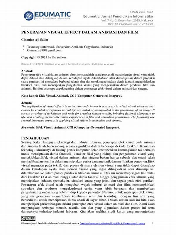 Penerapan Efek Visual Canggih